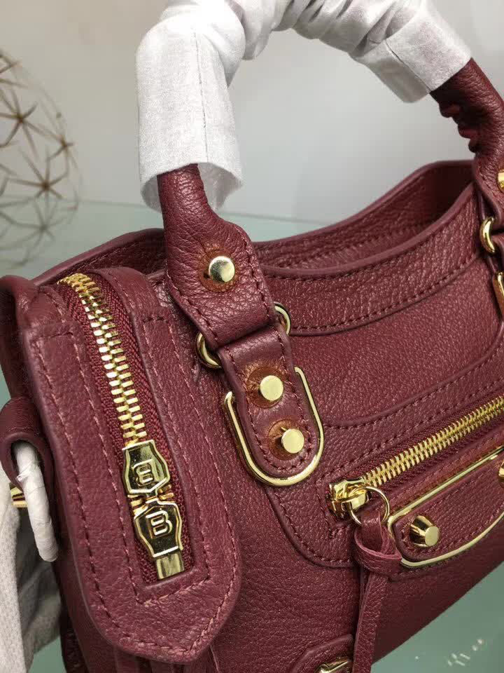 BALENCIAG巴黎世家 原版義大利進口山羊皮 小金釘 可單肩斜挎  BL1301